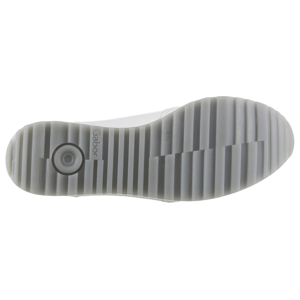 Gabor Keilsneaker »TURIN« mit silberfarbenen Details Freizeitschuh Halbschuh Schnürschuh Begrenztes Angebot