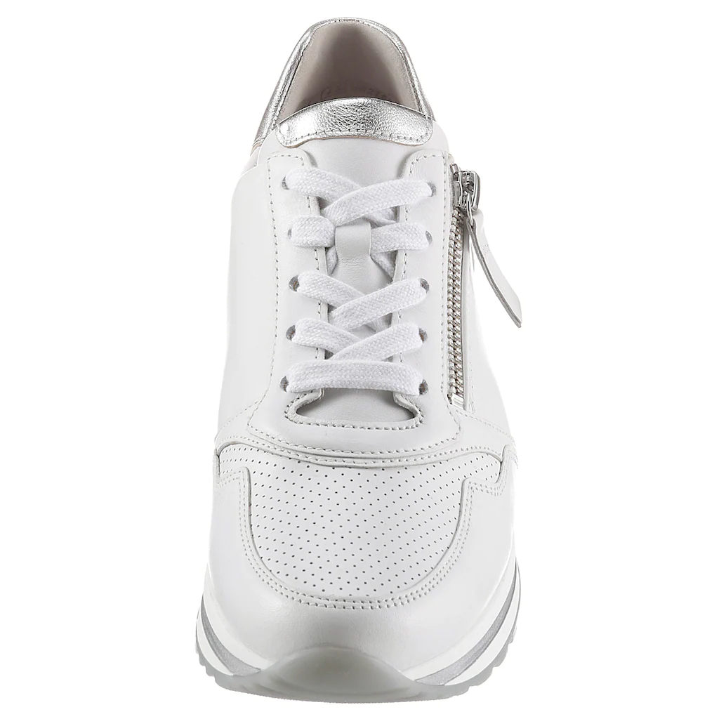 Gabor Keilsneaker »TURIN« mit silberfarbenen Details Freizeitschuh Halbschuh Schnürschuh Begrenztes Angebot