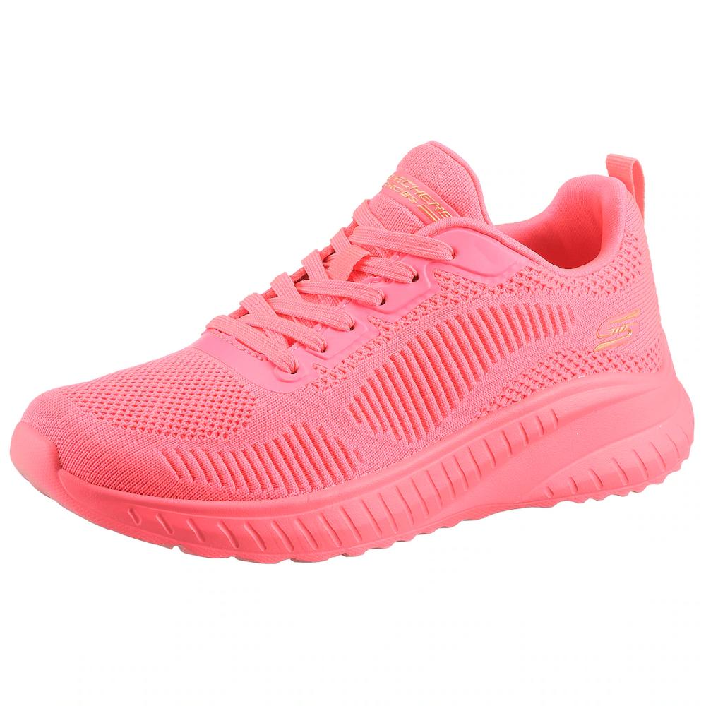 Skechers Sneaker »BOBS SQUAD CHAOS-COOL RYTHMS« Knitwear-Sneaker Schnürschuh in veganer Verarbeitung bestellen Osterangebot