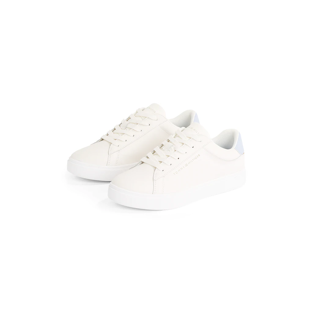 Tommy Hilfiger Plateausneaker »ESSENTIAL COURT SNEAKER« Freizeitschuh Halbschuh Schnürschuh mit Logoschriftzug online bestellen Muttertagsangebot