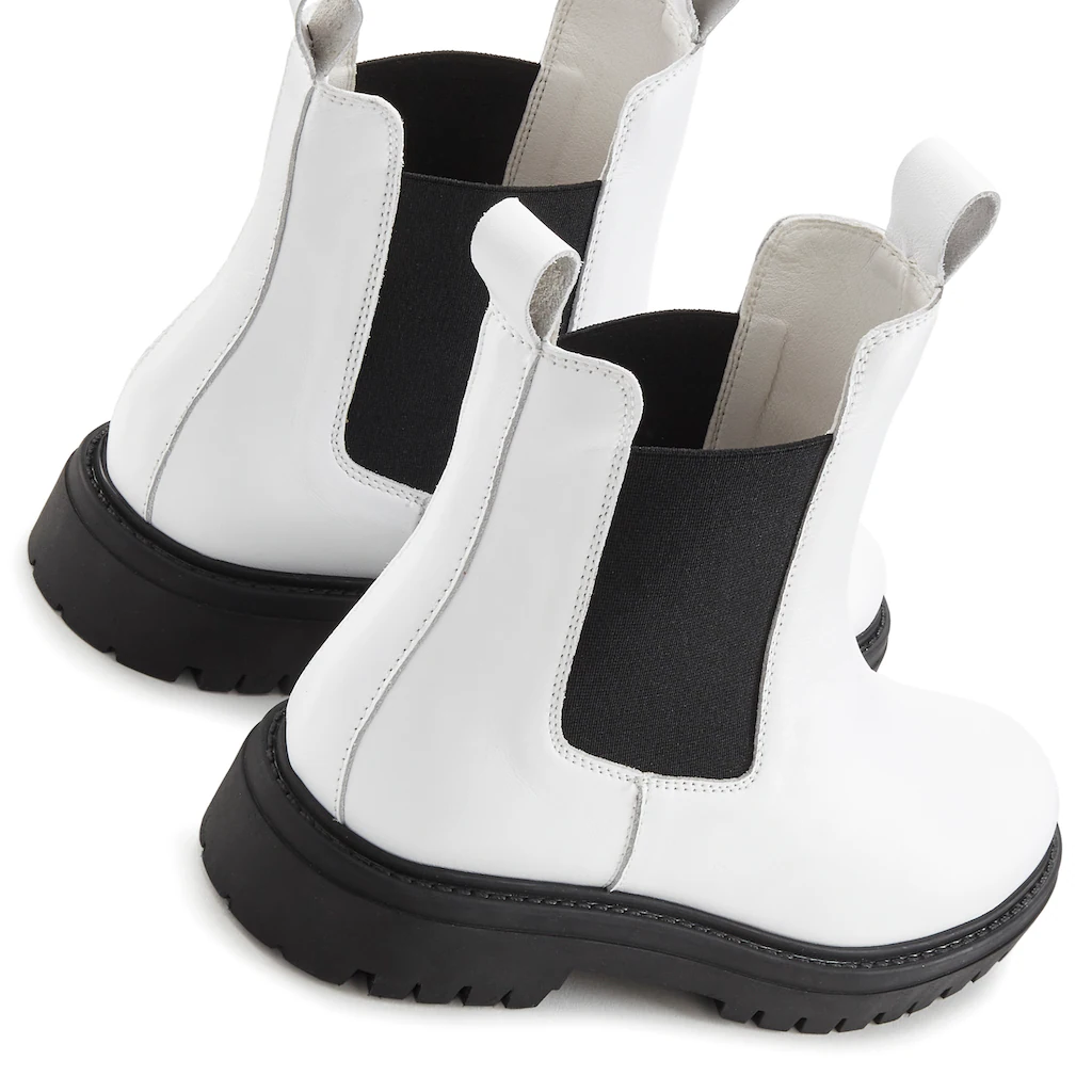 Elbsand Stiefelette Chelseaboots Schlupfstiefel Bikerboots aus Leder ▷ für Top Angebot