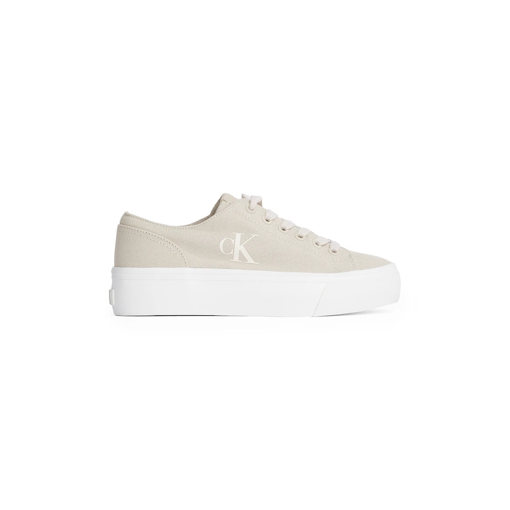 Calvin Klein Jeans Plateausneaker »VULC FLATFORM LOW CV MG« Schnürschuh Freizeitschuh Halbschuh mit seitlichem Logo bestellen Neueste Mode