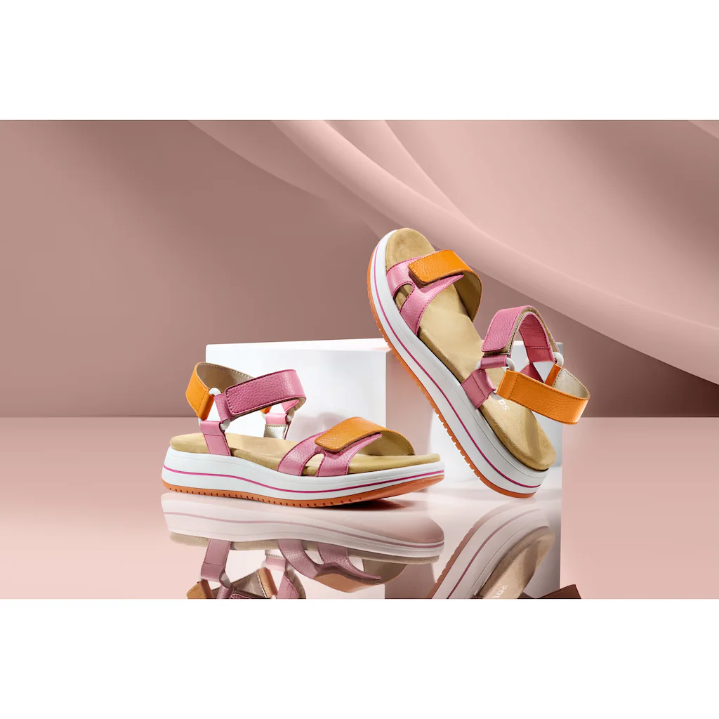 Remonte Riemchensandale »Elisabeth Hurley-Collection« Keilabsatz Klettschuh Sandalette mit Plateausohle bestellen Tägliche Deals