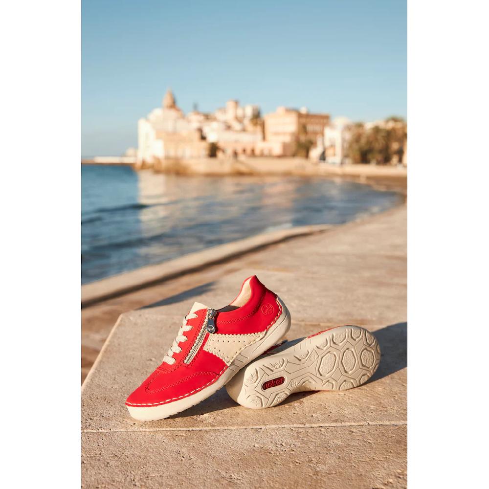 Rieker Sneaker Halbschuh Freizeitschuh Schnürschuh mit Reißverschluss online bestellen Wochenangebot