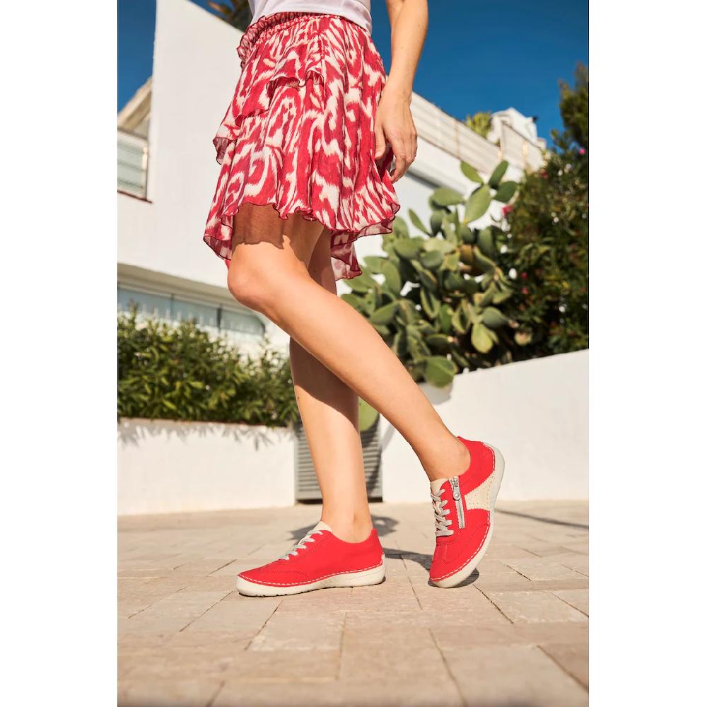 Rieker Sneaker Halbschuh Freizeitschuh Schnürschuh mit Reißverschluss online bestellen Wochenangebot