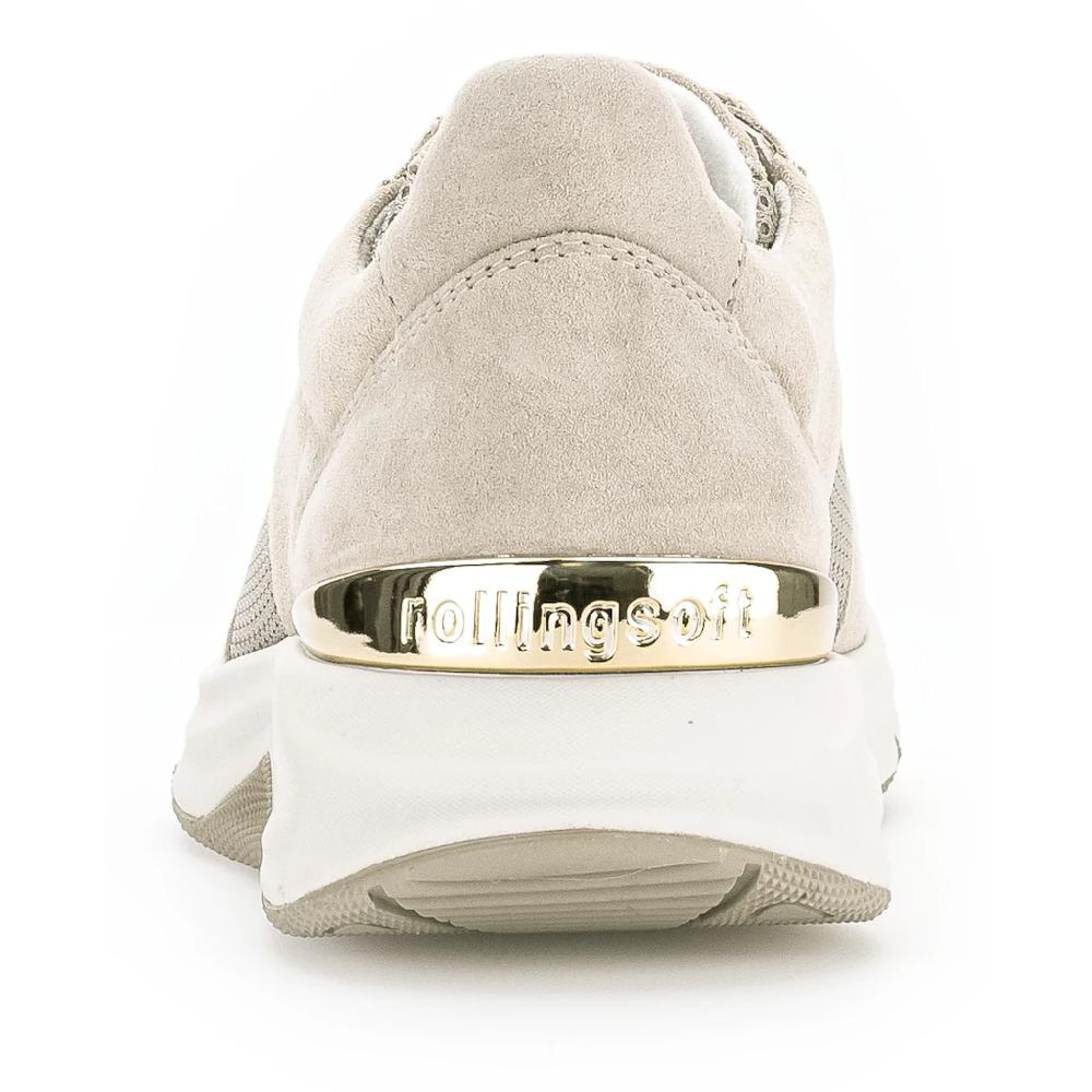 Gabor Rollingsoft Keilsneaker Freizeitschuh Halbschuh Schnürschuh Logoschriftzug an der Ferse kaufen Bis zu 65% Rabatt
