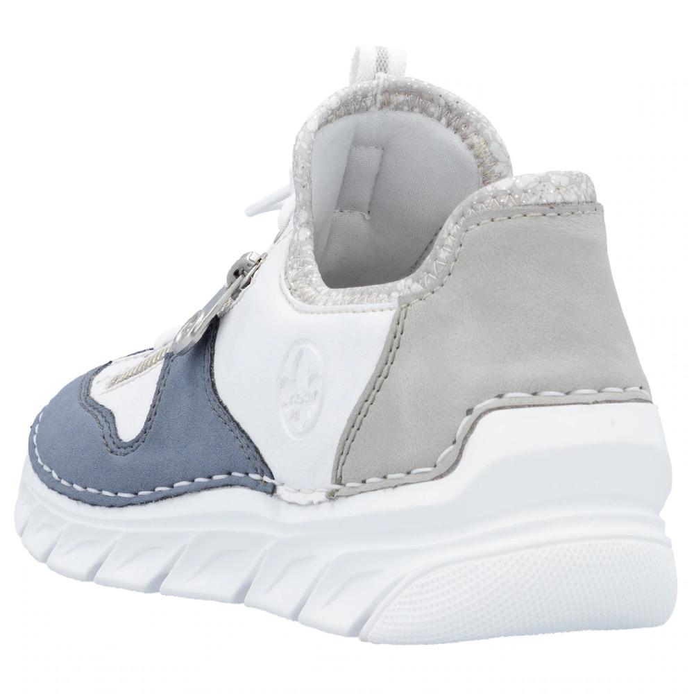 Rieker Slip-On Sneaker Slipper Freizeitschuh mit kontrastfarbenen Besätzen online kaufen Sonderangebot der Fabrik