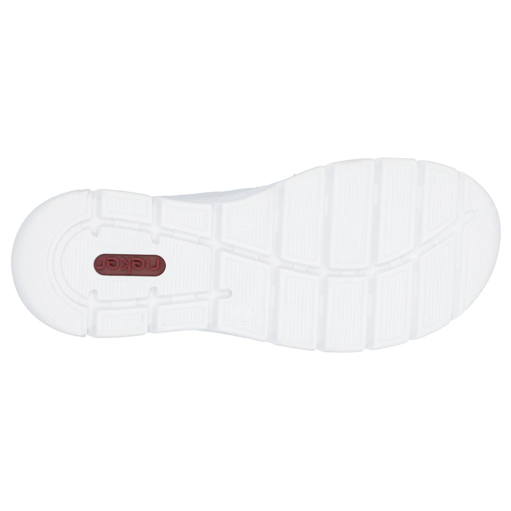 Rieker Slip-On Sneaker Slipper Freizeitschuh mit kontrastfarbenen Besätzen online kaufen Sonderangebot der Fabrik
