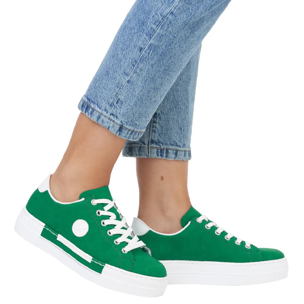 Rieker Sneaker Freizeitschuh Halbschuh Schnürschuh mit Plateausohle kaufen 50% Rabatt für begrenzte Zeit