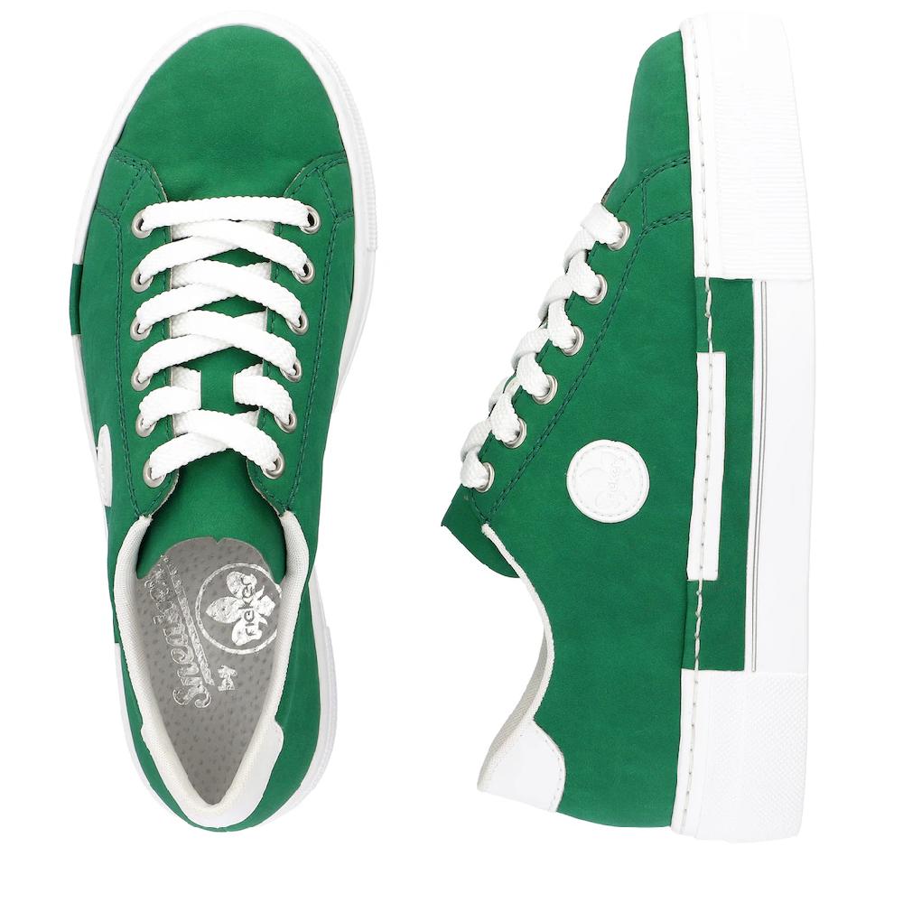 Rieker Sneaker Freizeitschuh Halbschuh Schnürschuh mit Plateausohle kaufen 50% Rabatt für begrenzte Zeit