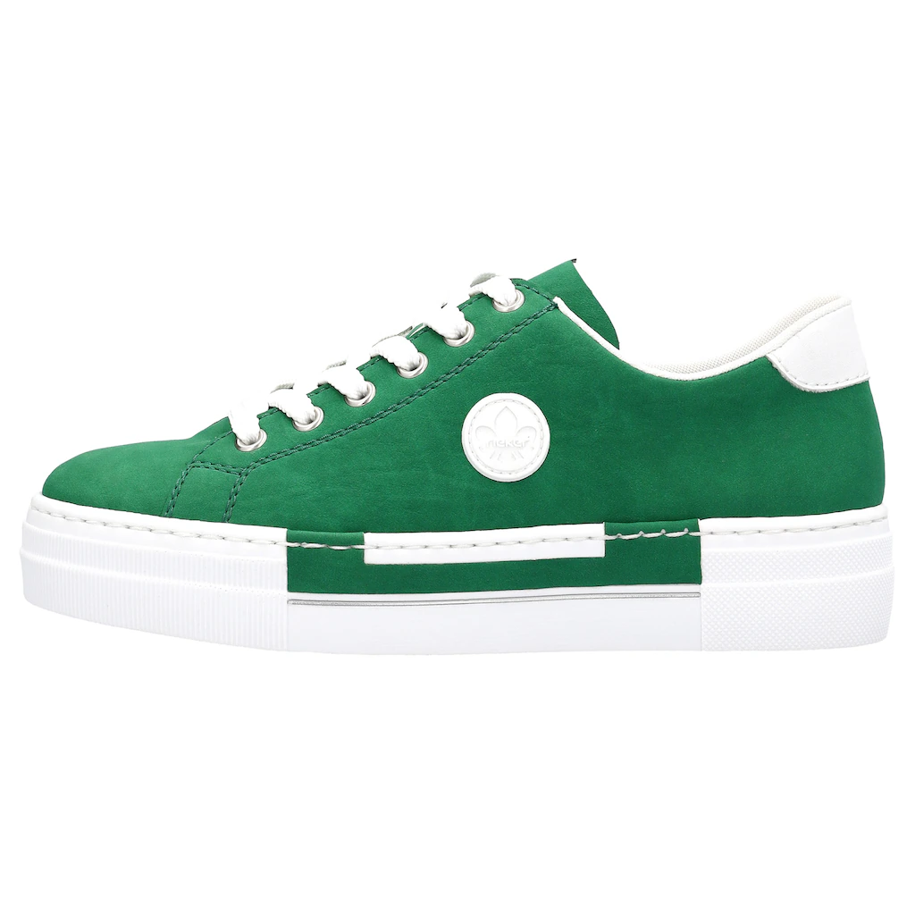 Rieker Sneaker Freizeitschuh Halbschuh Schnürschuh mit Plateausohle kaufen 50% Rabatt für begrenzte Zeit