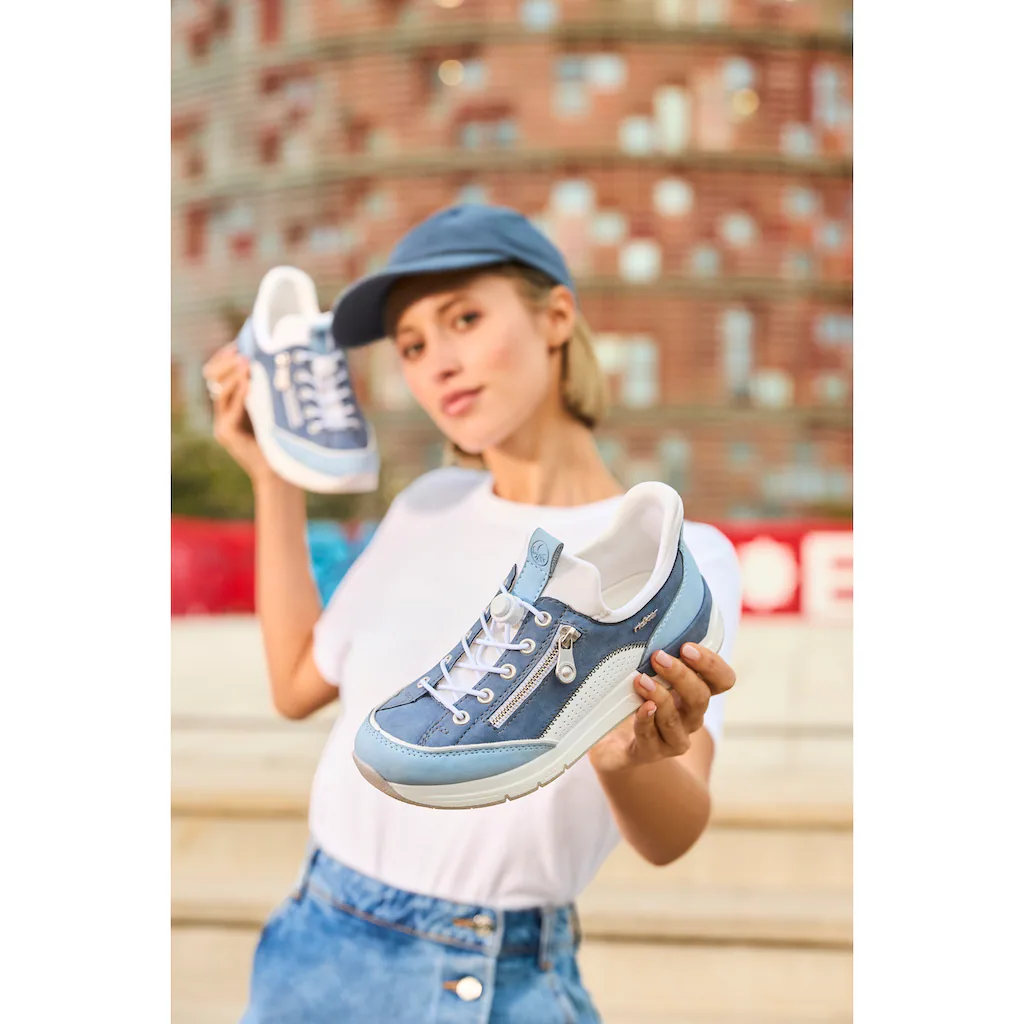 Rieker Slip-On Sneaker Schlupfschuh Halbschuh Freizeitschuh mit weichem Schaftrand kaufen Online