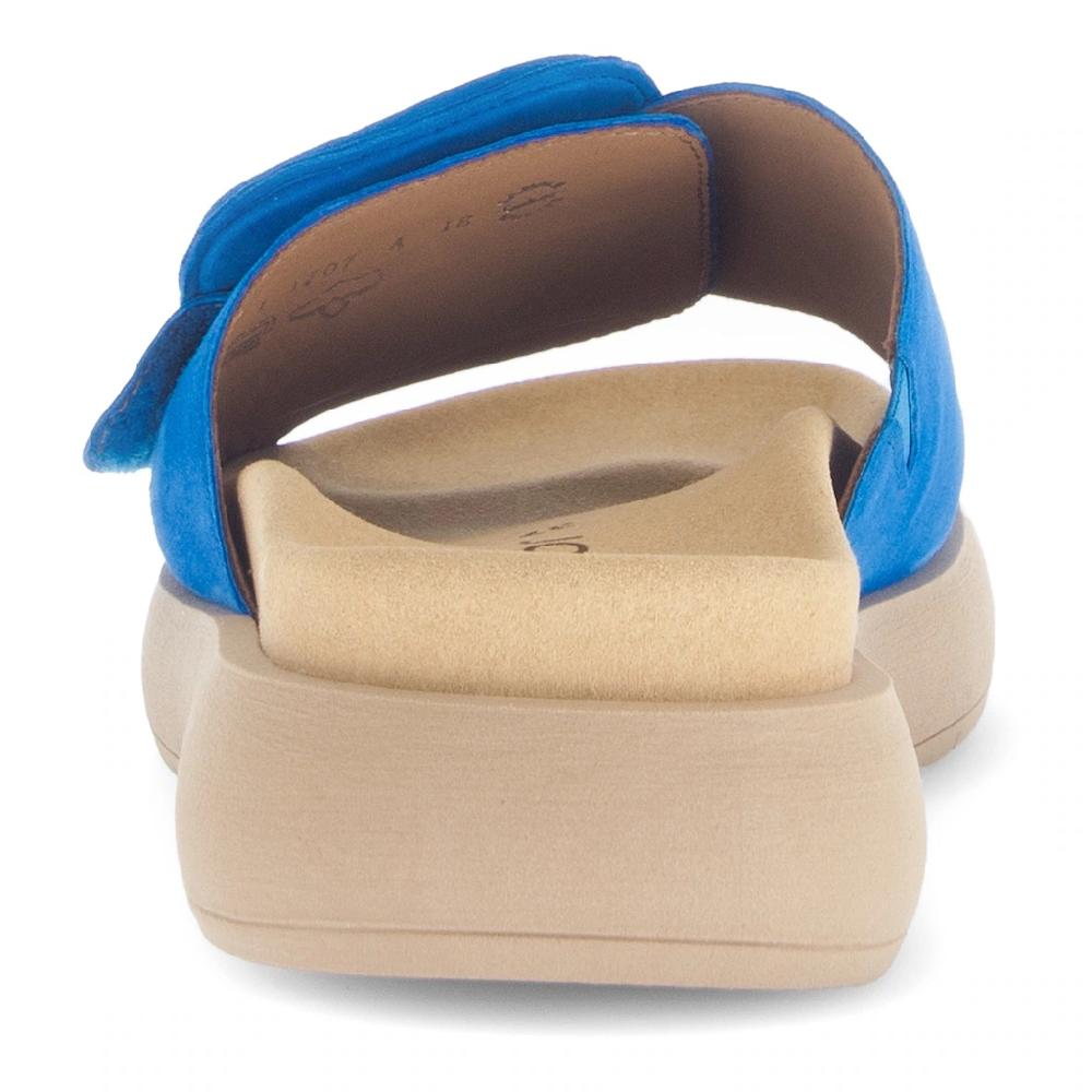Gabor Pantolette Plateau Sommerschuh Schlappen mit großer Zierschnalle kaufen Fabrikpreis