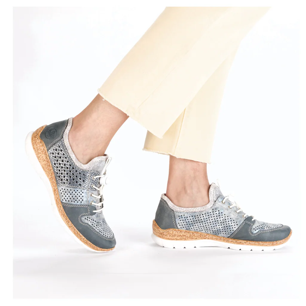 Rieker Slip-On Sneaker Slipper Schlupfschuh mit MemoSoft-Ausstattung ▷ für Exklusivangebot
