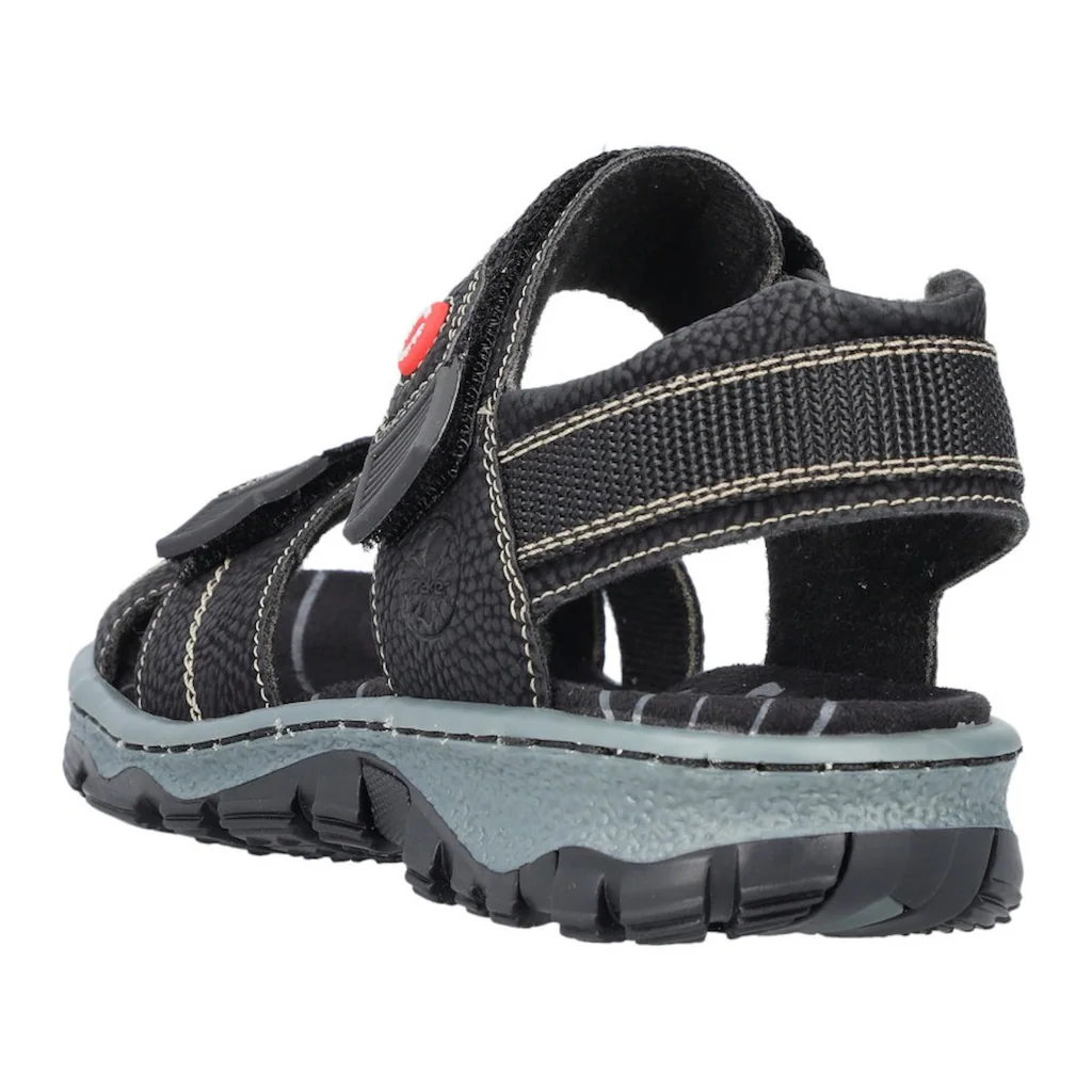 Rieker Sandale Sommerschuh Outdoorschuh Keilabsatz in Trekking-Optik auf Raten Black Friday