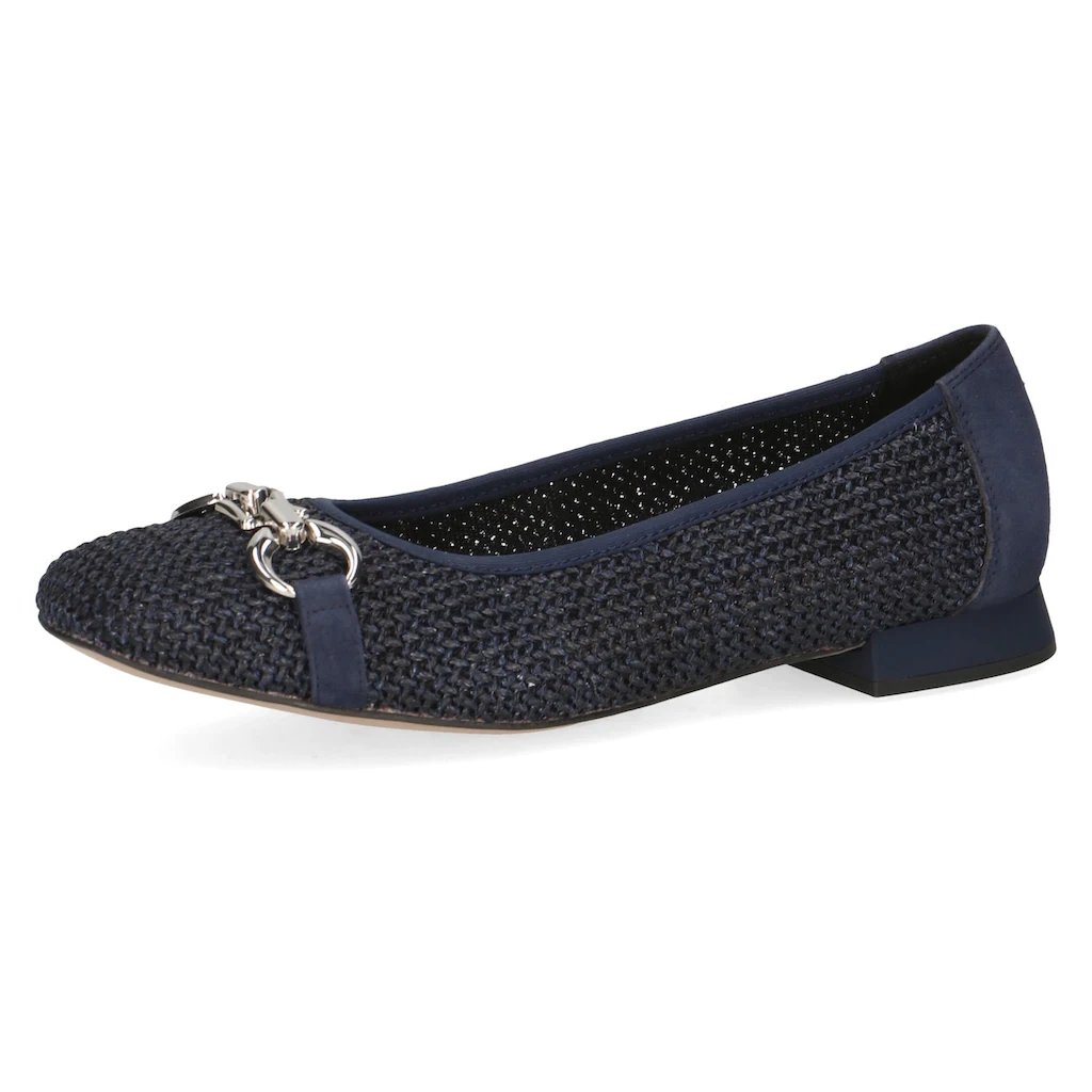 Caprice Ballerina Blockabsatz Bequemschuh Businessschuh mit Schmuckelement Tägliche Deals