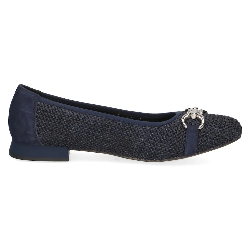 Caprice Ballerina Blockabsatz Bequemschuh Businessschuh mit Schmuckelement Tägliche Deals