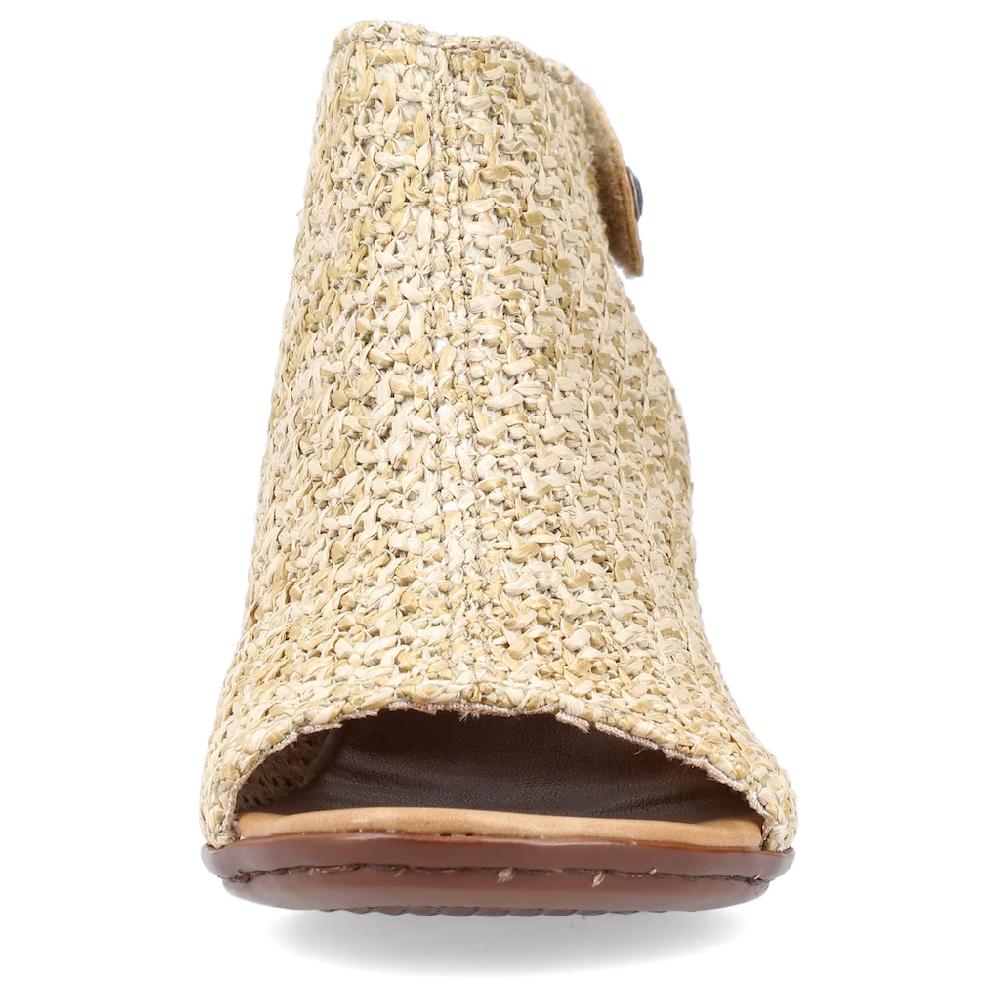 Rieker Sandalette Sommerschuh Sandalette Blockabsatz in modischer Flecht-Optik kaufen Begrenzte Freigabe