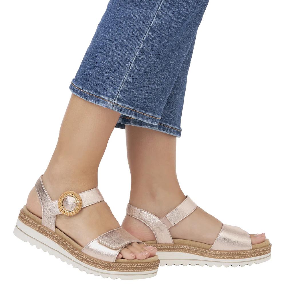 Remonte Keilsandalette Sommerschuh Riemchensandale mit praktischem Klettverschlüssen online kaufen Kostenloser Versand international