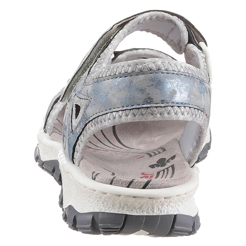 Rieker Riemchensandale Sommerschuh Sandalette Keilabsatz in Used-Optik online bestellen Fabrikpreis