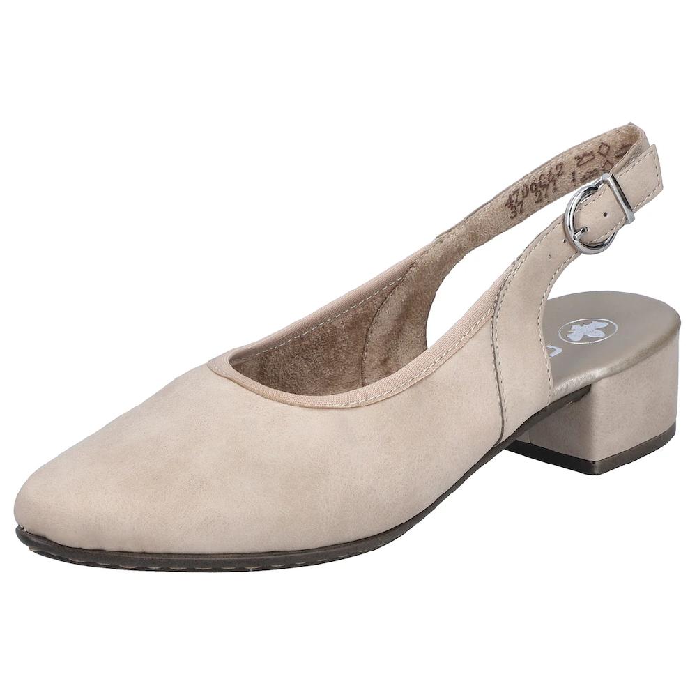 Rieker Slingpumps Abendschuh Sommerschuh Blockabsatz mit verstellbarem Riemchen online bestellen Heißer Verkauf