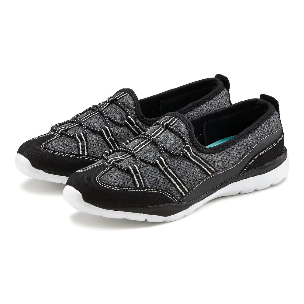 LASCANA Sneaker »Slip-On-Sneaker « im sportiven Look Halbschuh Freizeitschuh Slipper VEGAN ▷ für Online Outlet