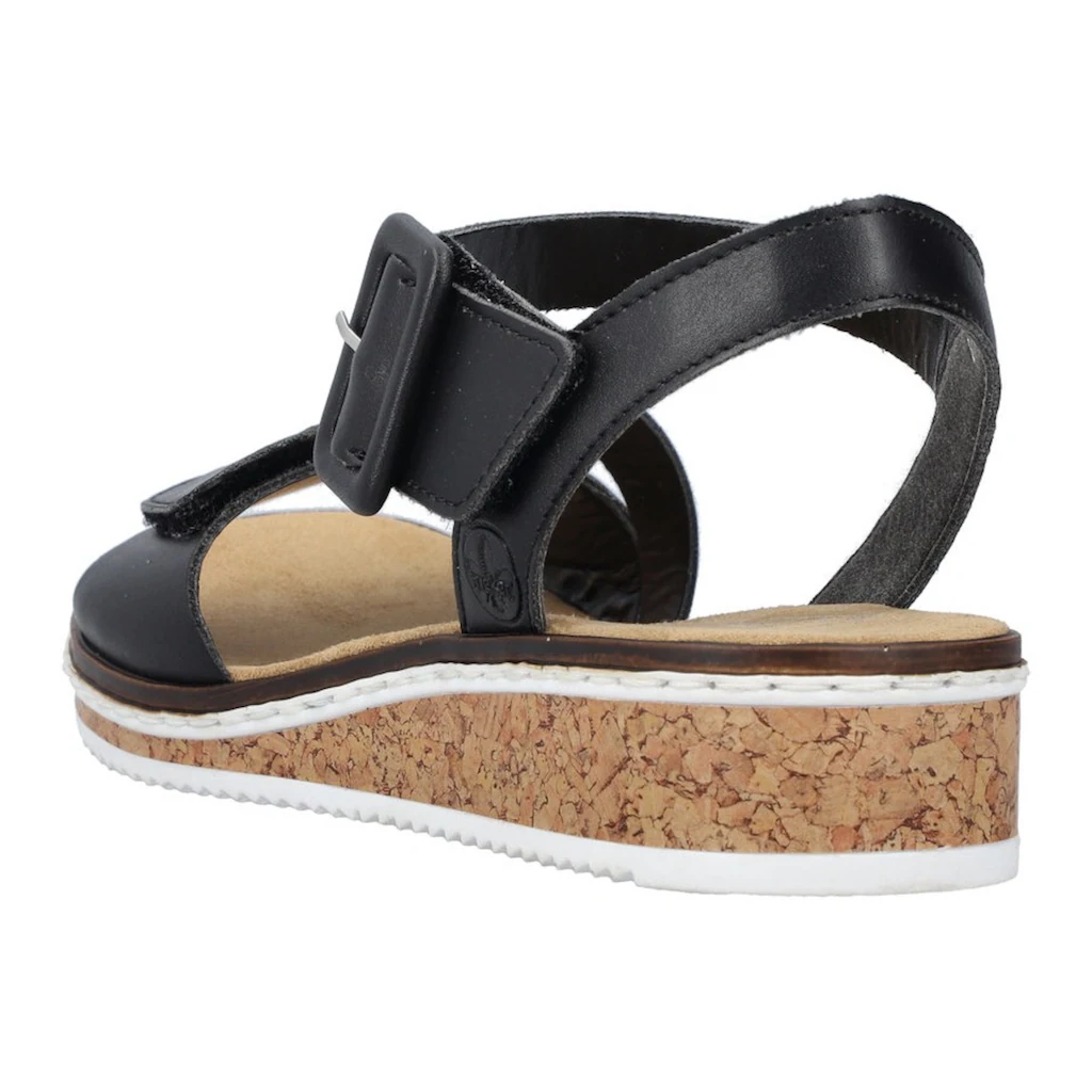 Rieker Riemchensandale Sommerschuh Sandalette Keilabsatz mit asymmetrischem Riemchen online bestellen Bestseller