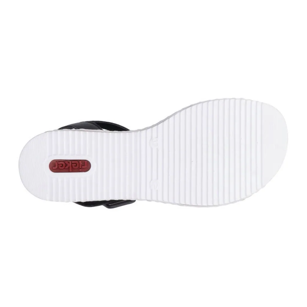 Rieker Riemchensandale Sommerschuh Sandalette Keilabsatz mit asymmetrischem Riemchen online bestellen Bestseller