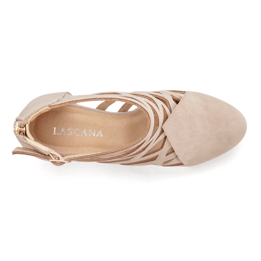 LASCANA Stiefelette Stiefel Boots mit Cut-Outs VEGAN Kostenlose Rückgabe