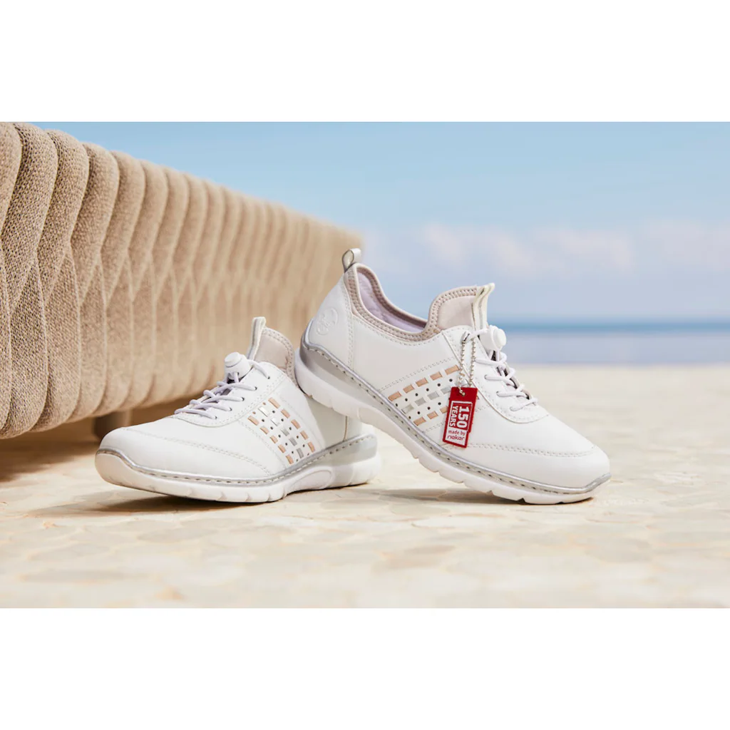 Rieker Slip-On Sneaker Slipper Schlupfschuh Freizeitschuh 150 Jahre RIEKER Jubiläumsartikel ▷ für Begrenzte Freigabe