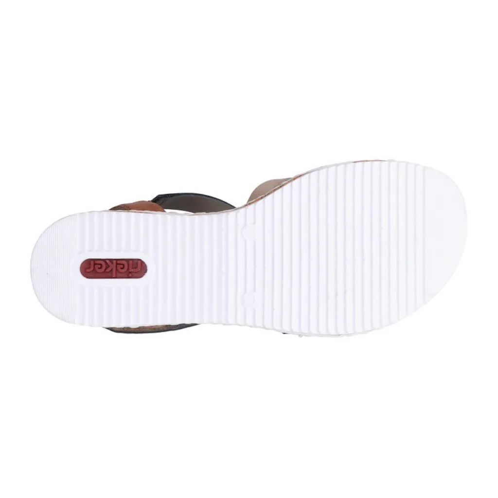Rieker Riemchensandale Sommerschuh Sandalette Keilabsatz mit Klettriemchen kaufen Bis zu 60% Rabatt