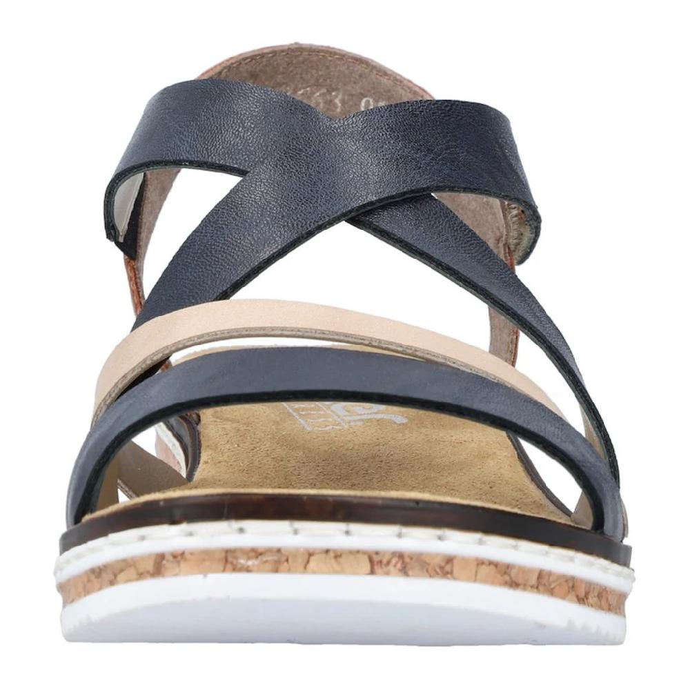 Rieker Riemchensandale Sommerschuh Sandalette Keilabsatz mit Klettriemchen kaufen Bis zu 60% Rabatt