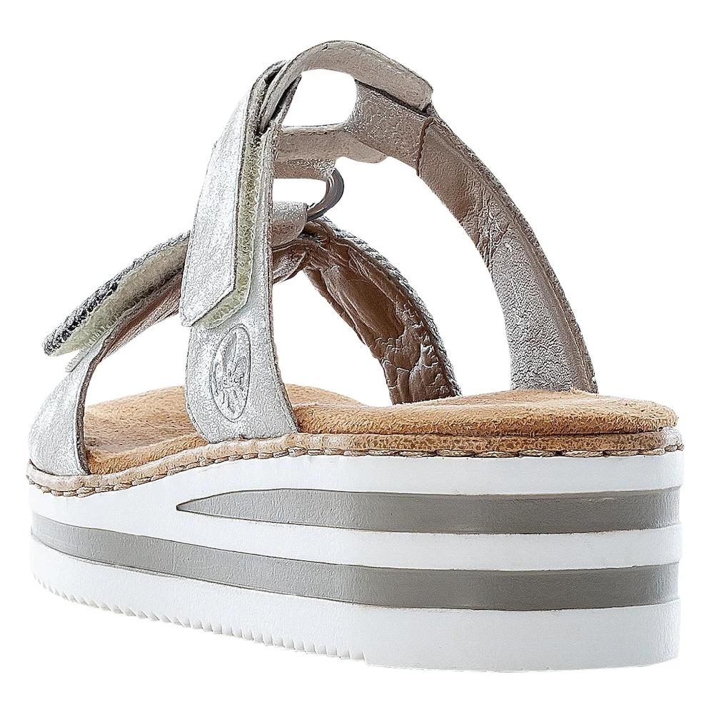 Rieker Pantolette Keilabsatz Sommerschuh Schlappen für den Sommer online kaufen Kostenloser Versand international