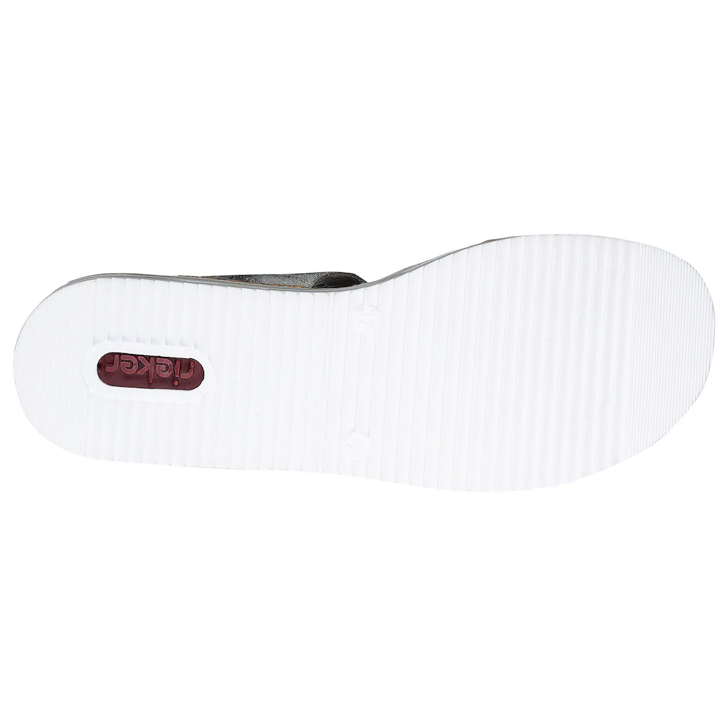 Rieker Pantolette Keilabsatz Sommerschuh Schlappen für den Sommer online kaufen Kostenloser Versand international