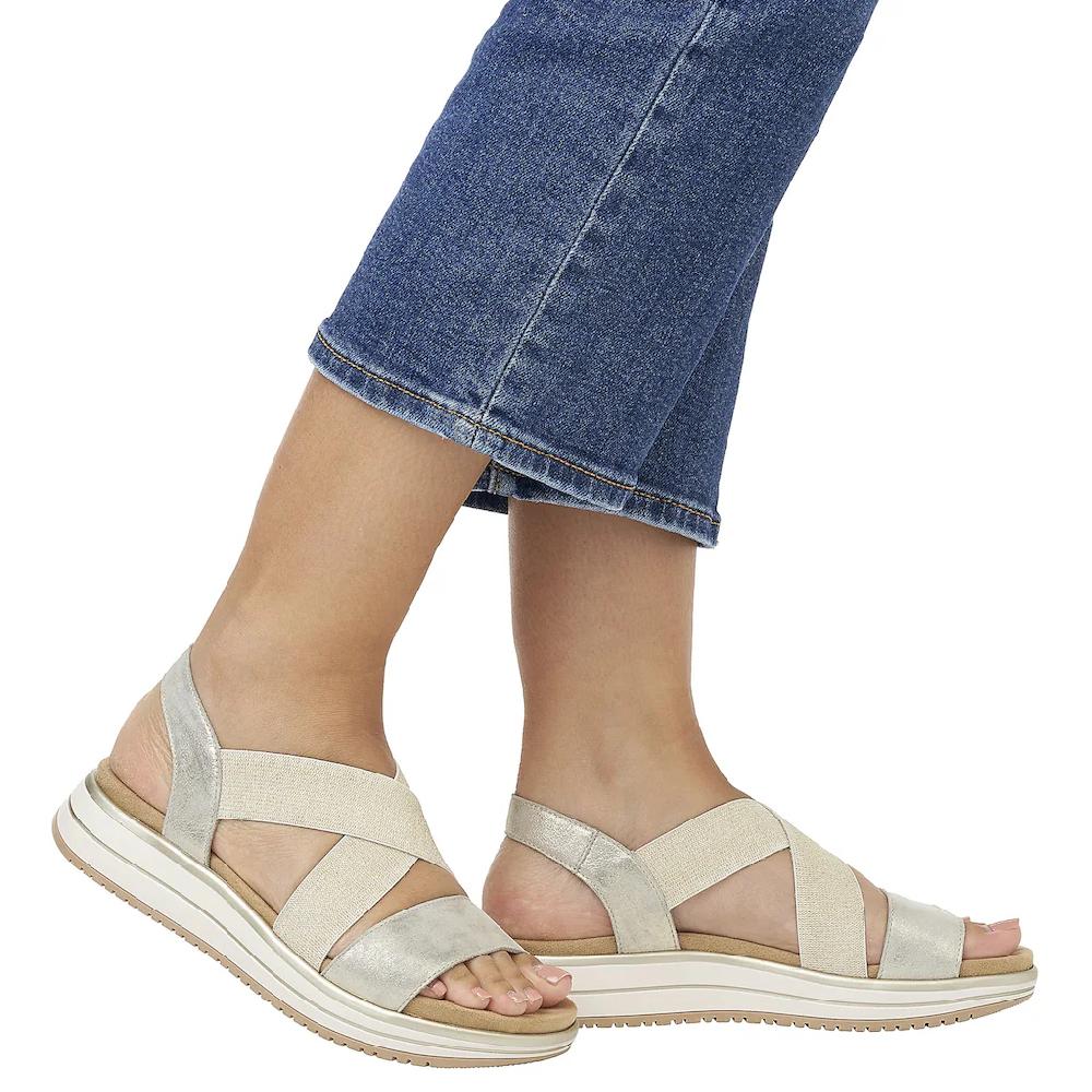 Remonte Riemchensandale Sommerschuh Sandalette Keilabsatz mit praktischem Gummizug online kaufen 50% Rabatt für begrenzte Zeit