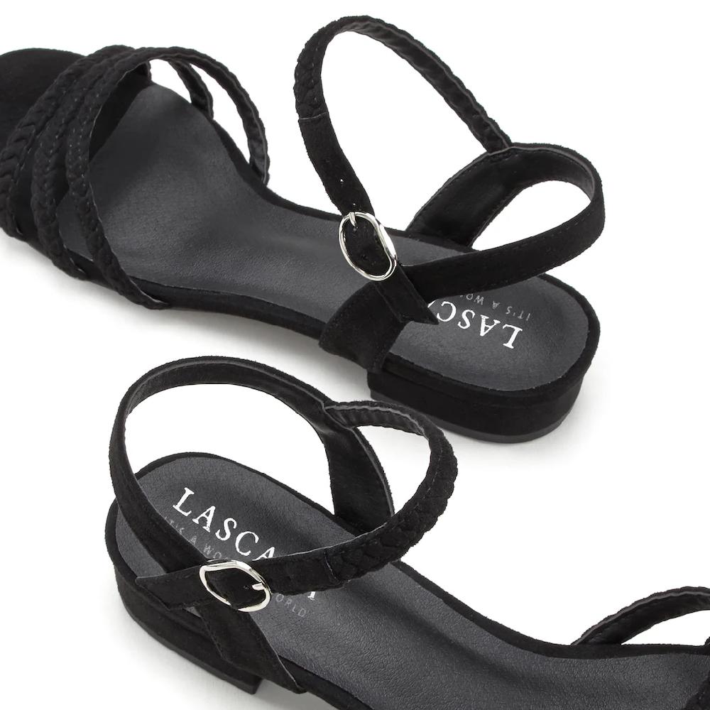 LASCANA Sandale Sandalette Sommerschuh mit geflochtenen Riemchen VEGAN kaufen Kostenloser Versand