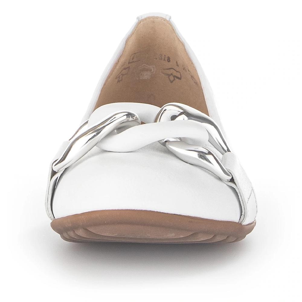 Gabor Ballerina »FLORENZ« Hochzeitsschuh Flache Schuhe Slipper mit eleganter Zierkette bestellen Limitierter Zeitrabatt