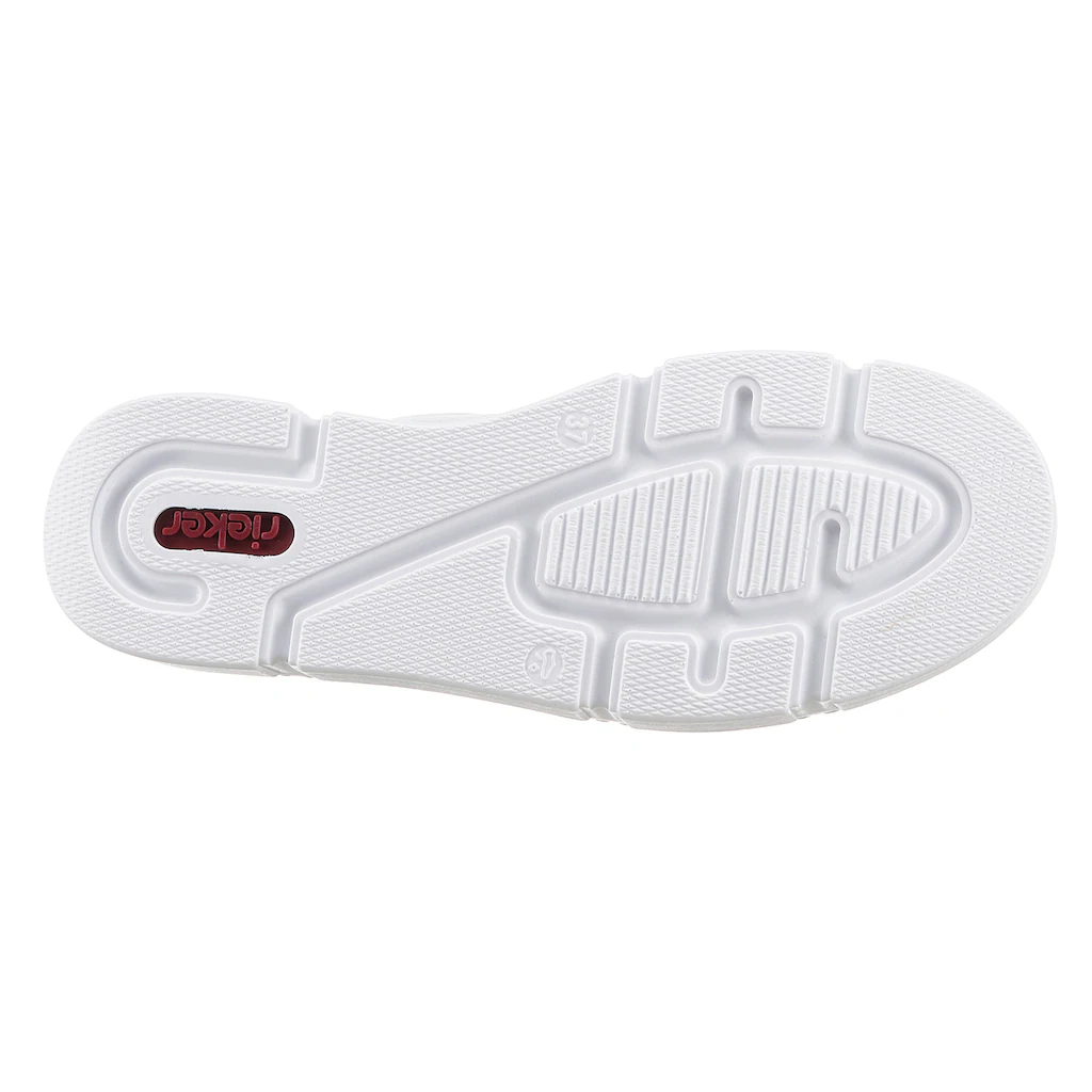 Rieker Plateausneaker mit goldfarbenen Details Freizeitschuh Halbschuh Schnürschuh online bestellen Fabrikpreis