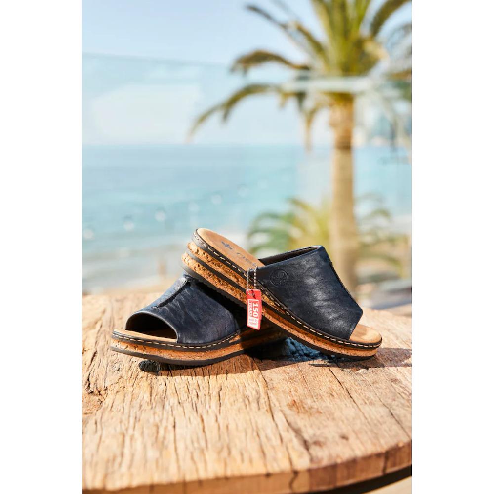 Rieker Pantolette Keilabsatz Sommerschuh 150 Jahre RIEKER Jubiläumsartikel kaufen Kostenlose Rückgabe