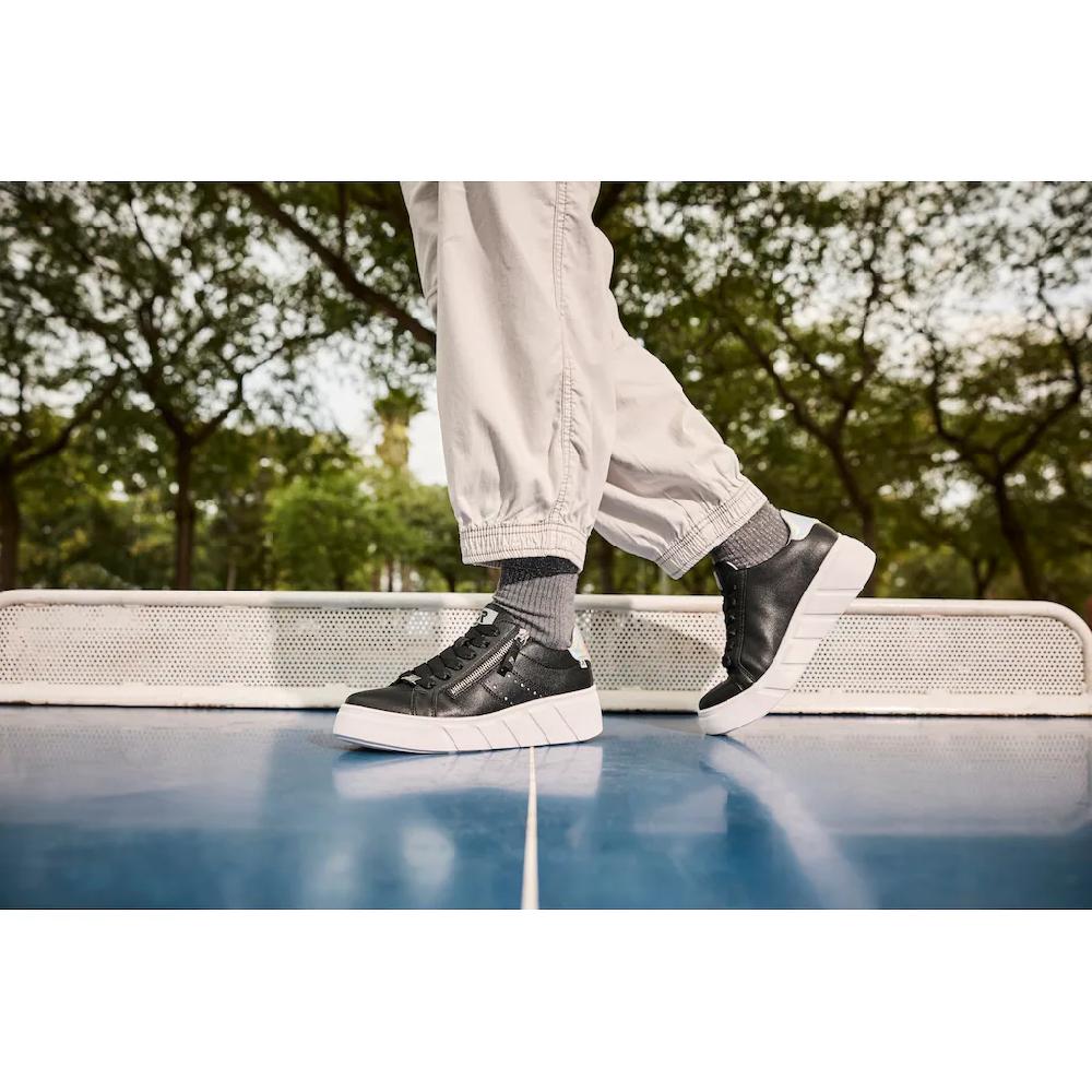RIEKER Sport Plateausneaker Freizeitschuh Halbschuh Schnürschuh mit seitlicher Perforation kaufen Letzte 3 Tage