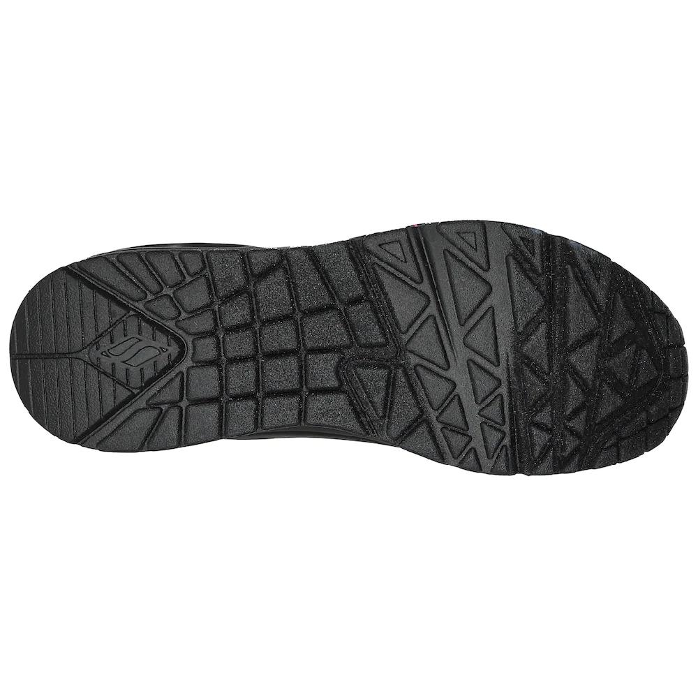 Skechers Sneaker »UNO DRIPPING IN LOVE« mit Herzen-Graffity-Print Freizeitschuh Halbschuh Schnürschuh bestellen Black Friday Preise