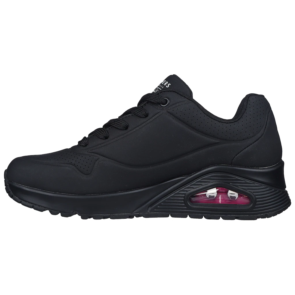 Skechers Sneaker »UNO DRIPPING IN LOVE« mit Herzen-Graffity-Print Freizeitschuh Halbschuh Schnürschuh bestellen Black Friday Preise