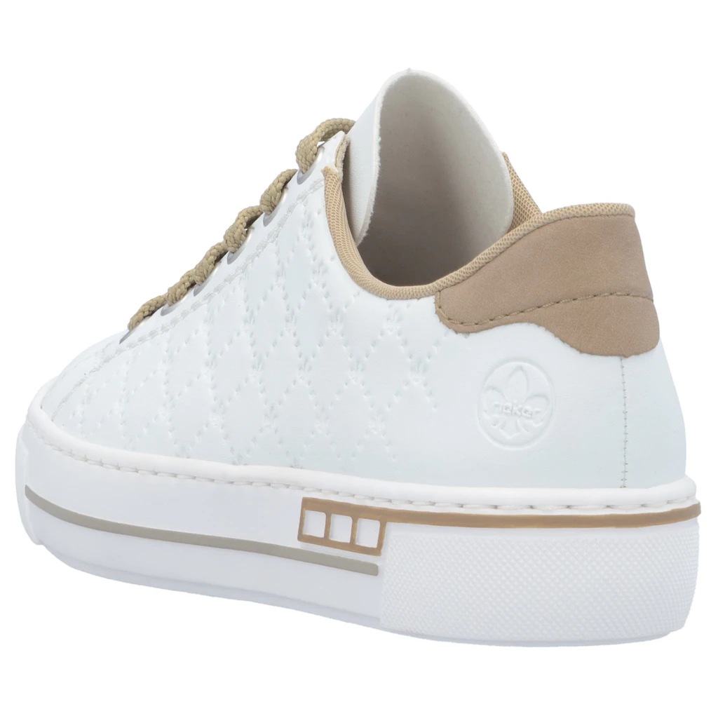 Rieker Plateausneaker harmonischen Kontrastdetails Freizeitschuh Halbschuh Schnürschuh online kaufen im Angebot
