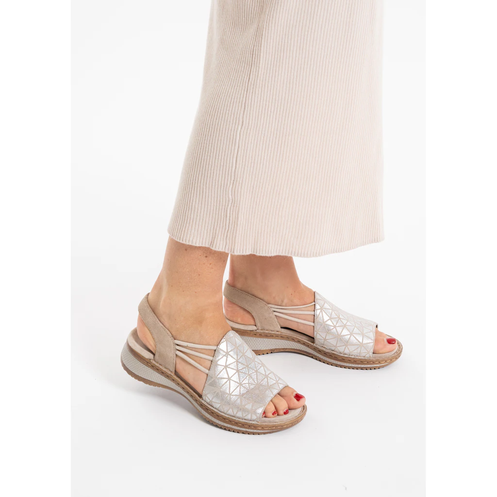 Ara Riemchensandale »HAWAII« Sommerschuh Sandalette Keilabsatz mit Stretch-Bänder G-Weite ▷ für Limitierter Zeitrabatt