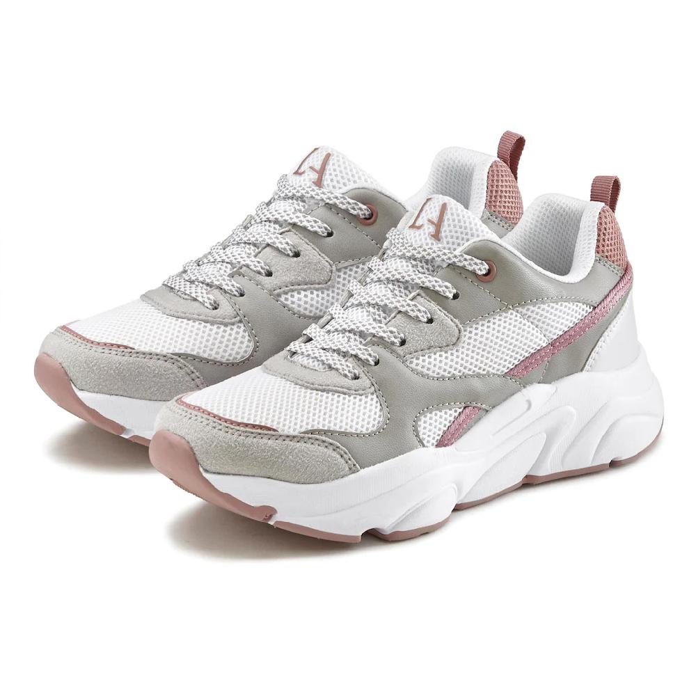 LASCANA Sneaker mit ultraleichter Chunky-Sohle Schnürhalbschuh Freizeitschuh kaufen Fabrikpreis