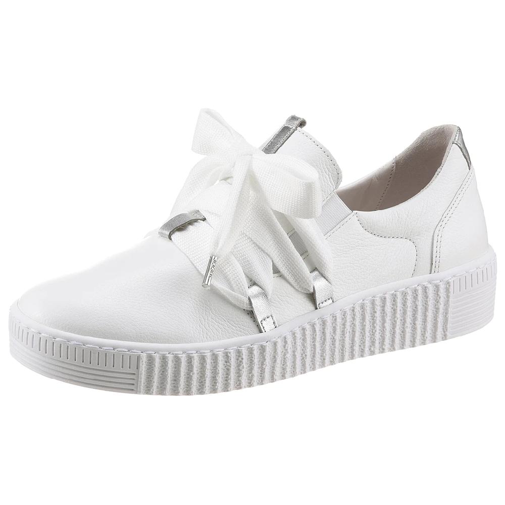 Gabor Slip-On Sneaker Schnürschuh Halbschuh Slipper mit aufgesetzter Zierschnürung Versandkostenfrei