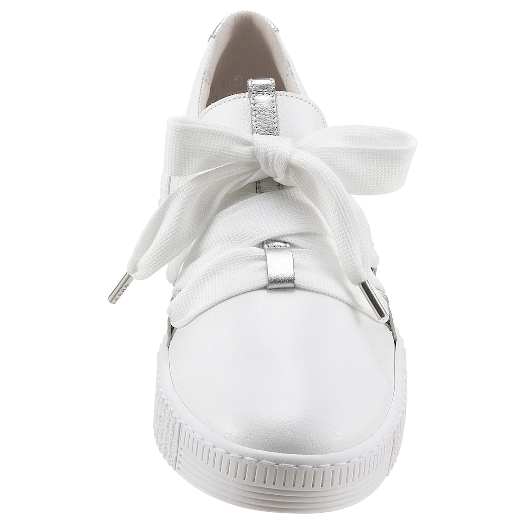 Gabor Slip-On Sneaker Schnürschuh Halbschuh Slipper mit aufgesetzter Zierschnürung Versandkostenfrei