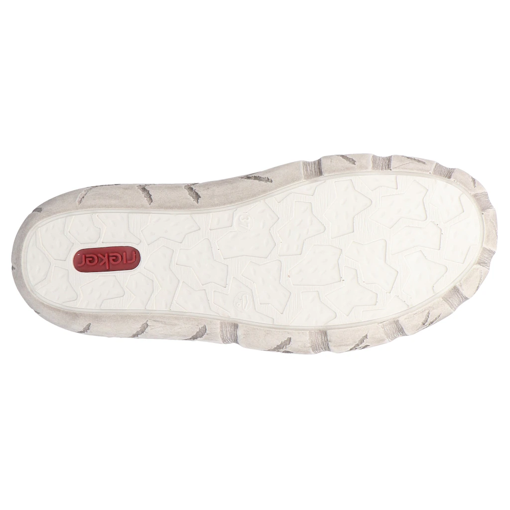 Rieker Sneaker Freizeitschuh Halbschuh Schlupfschuh mit bunter Ziernaht kaufen Online Outlet