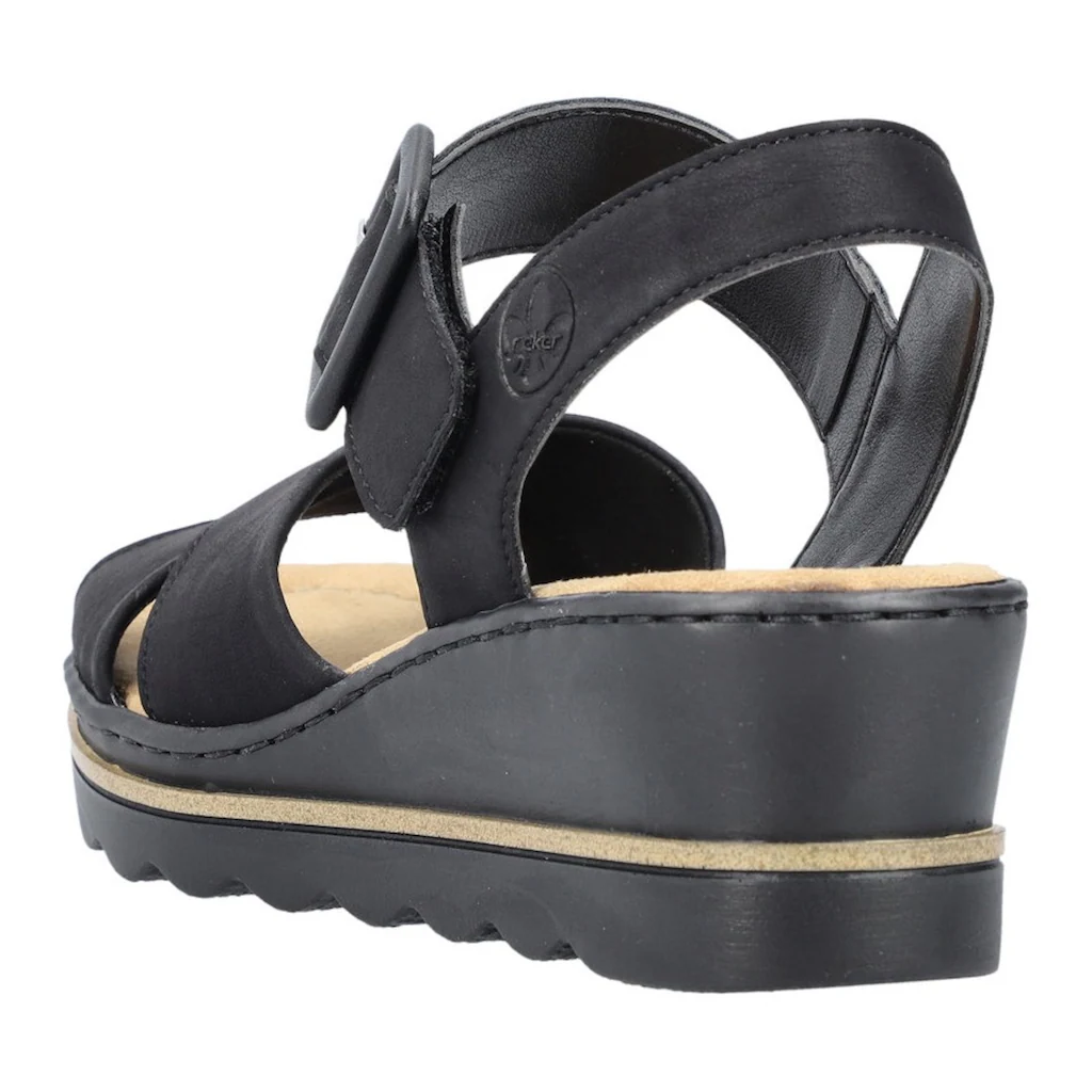 Rieker Keilsandalette Sommerschuh Sandale Keilabsatz mit gekreuzten Bandagen bestellen Bestseller