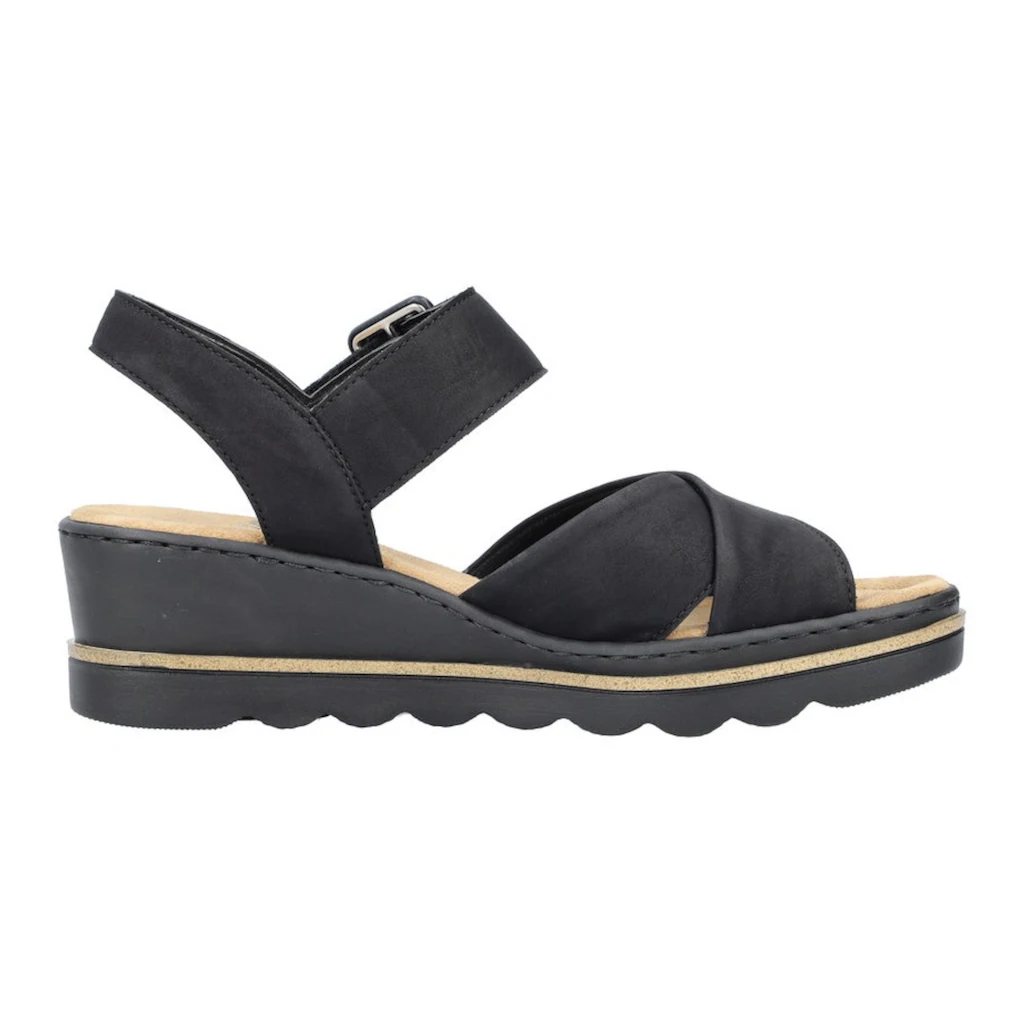 Rieker Keilsandalette Sommerschuh Sandale Keilabsatz mit gekreuzten Bandagen bestellen Bestseller